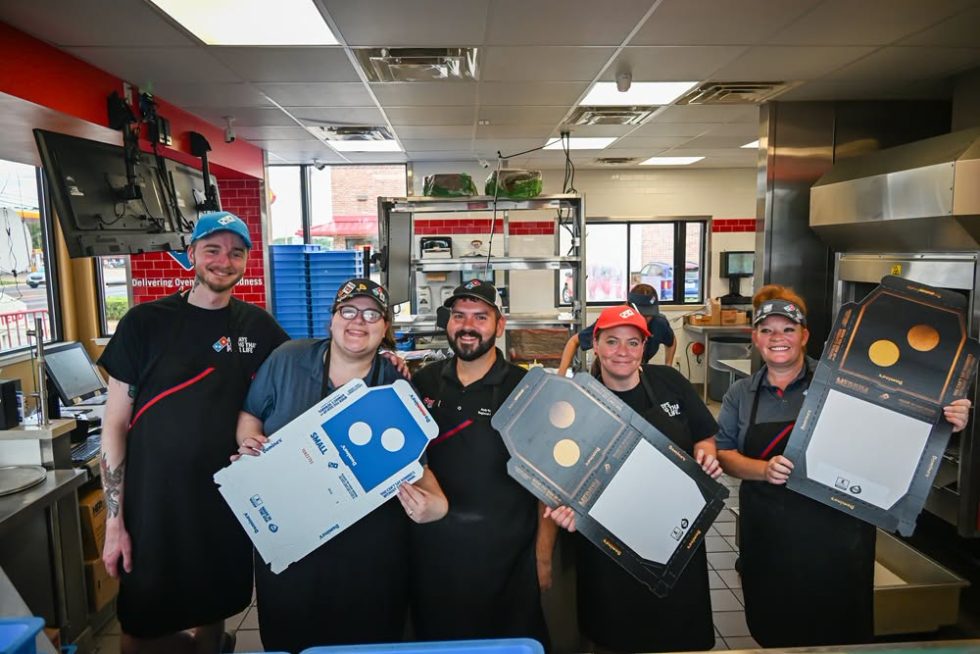 To celebrate the partnership, James, the operating partner of the Whitehouse Domino's, invited members of the Whitehouse Area of Chamber and other community leaders to participate in their ribbon cutting.